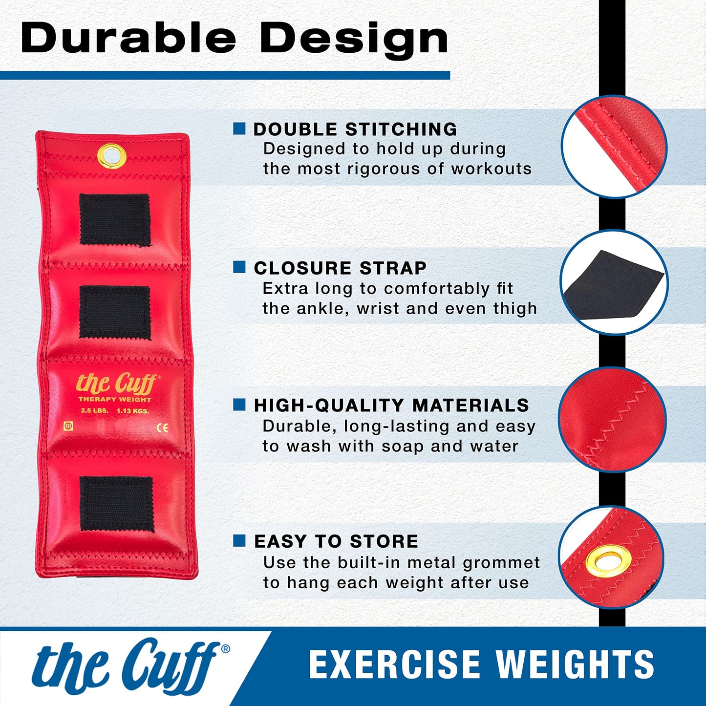 The Cuff Original Adjustable Ankle and Wrist Weight for Training, Dance, Running, Cardio, Aerobics, Toning, and Physical Therapy for Men and Women, 4 lb, Green