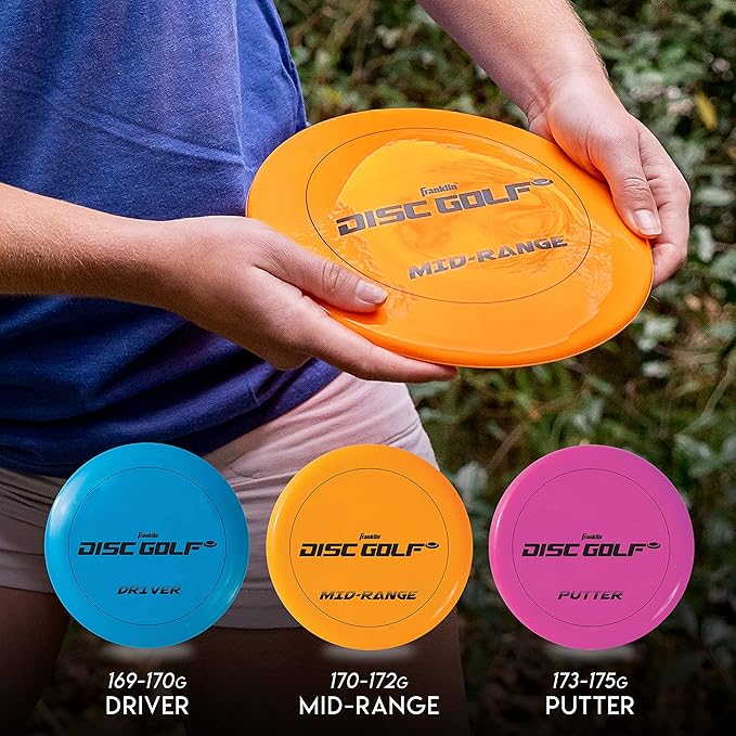 Franklin Sports Disc Golf Baskets - Portable Disc Golf Target with Chains Included - Disc Golf Basket Stand Equipment for Hole + Course Creation
