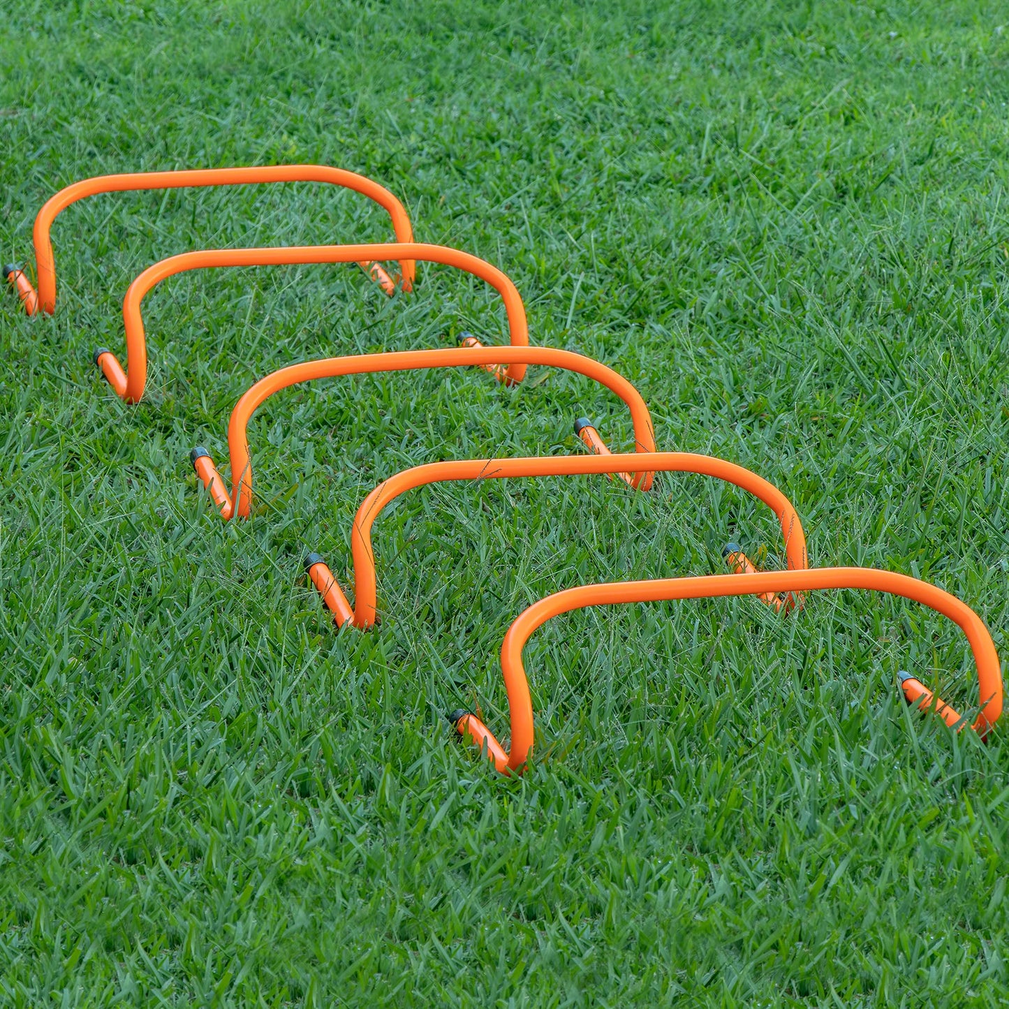 Trademark Innovations 6" Speed Training Hurdles (Set of 5, Orange)
