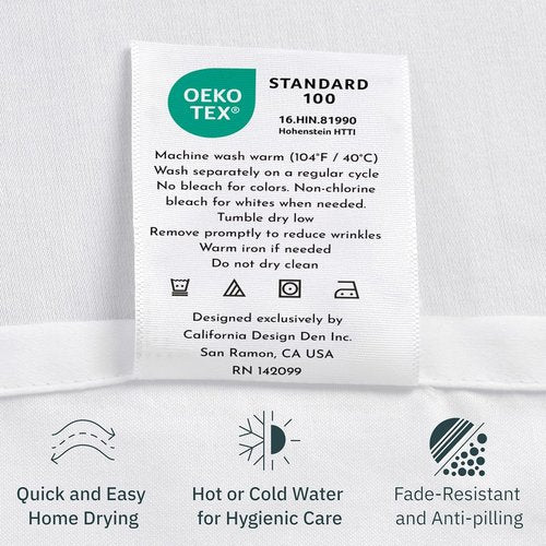 California Design Den King Size Pillowcase Set - 400 Thread Count 100% Cotton Sateen, Soft Breathable Dark Purple | Set of 2