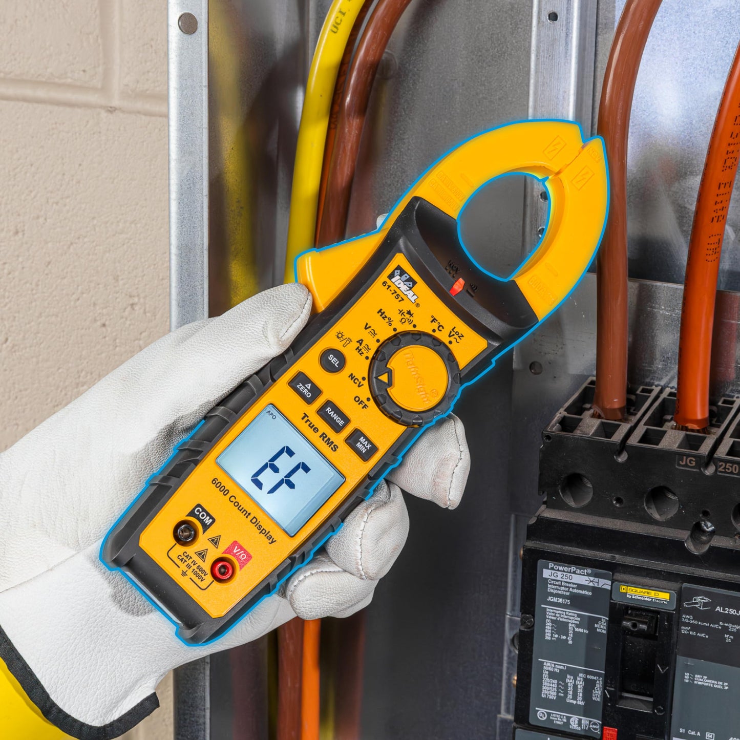 Ideal 61-757 - 600A AC/DC TRMS TightSight Clamp Meter