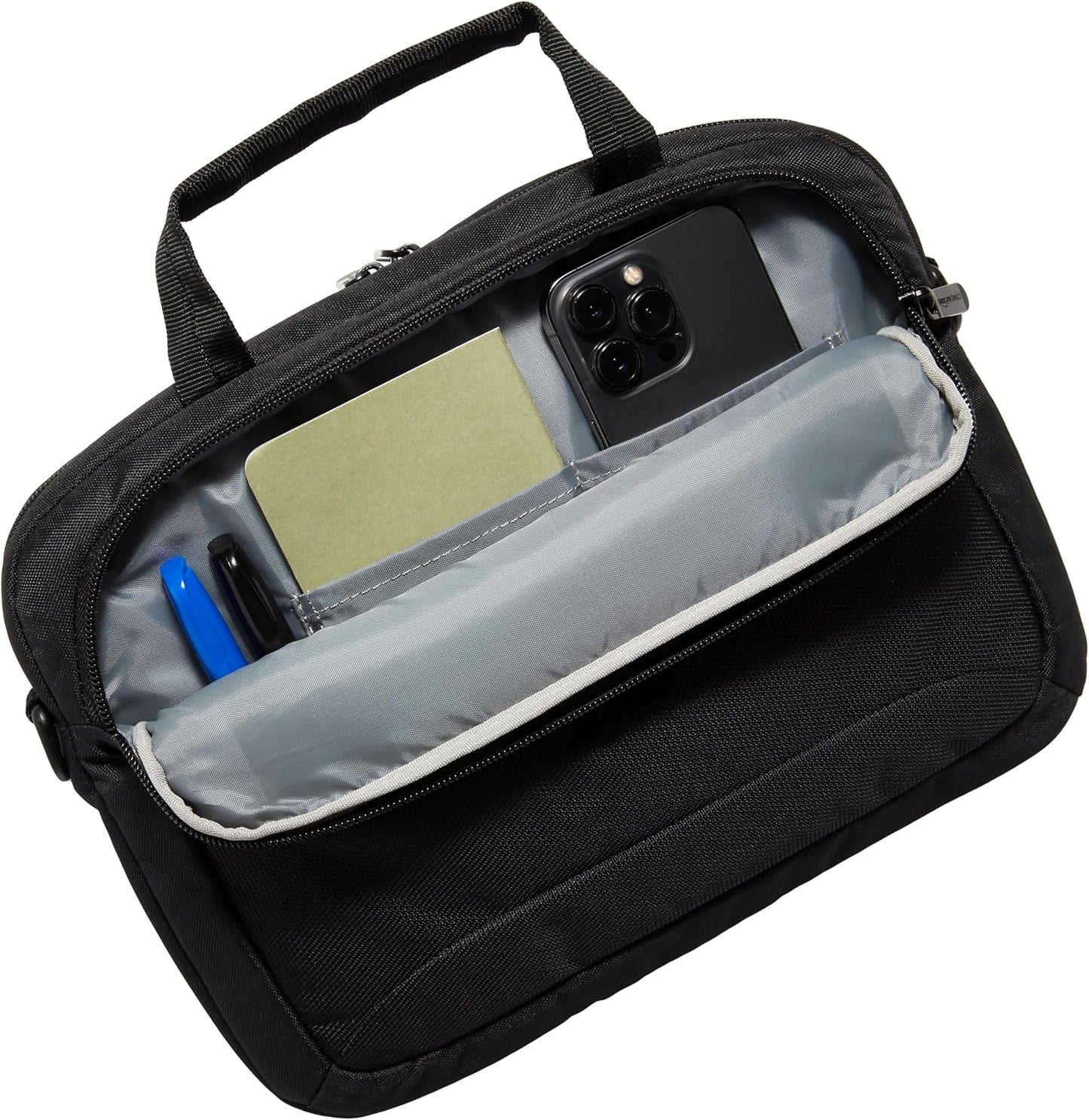 Amazon Basics 11.6 inch 1-Pack Laptop Bag with Shoulder Strap and Handle, Briefcase with Large Capacity Compartments