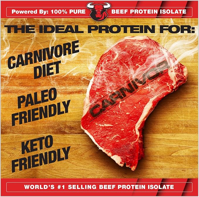 MuscleMeds Carnivor Beef Protein Isolate Powder, Fruit Punch, 4 lb