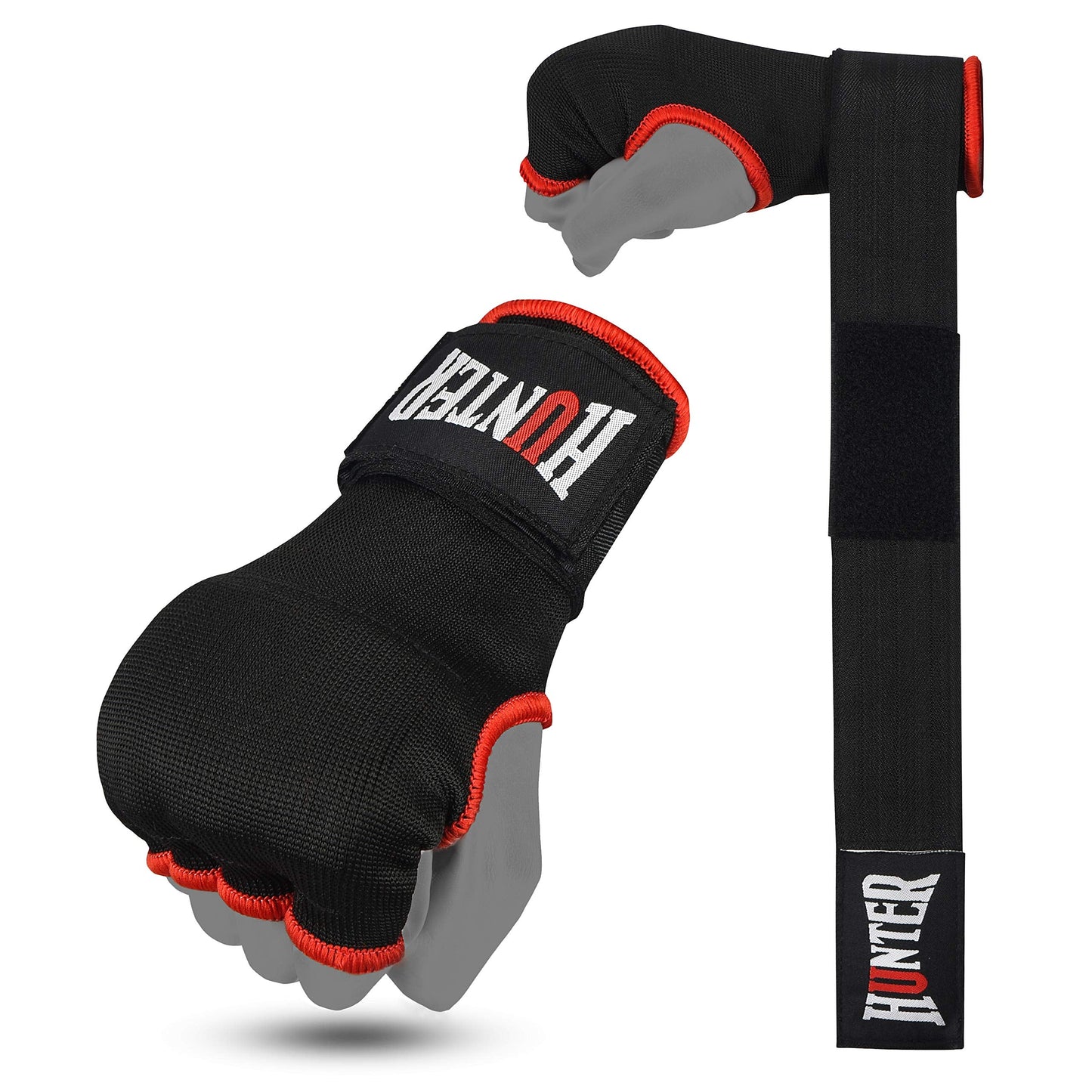 HUNTER Gel Padded Inner Gloves with Hand Wraps for Boxing(Set of 2)