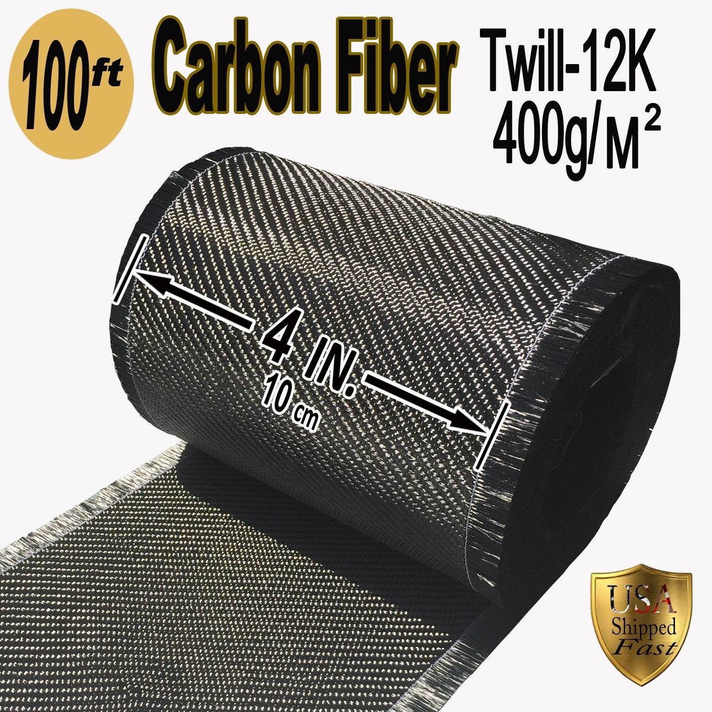 100 ft - Carbon Fiber-Basement Wall Crack Repair Kit - Carbon Fiber Foundation Wall Repair - Easy to use Includes Instructions