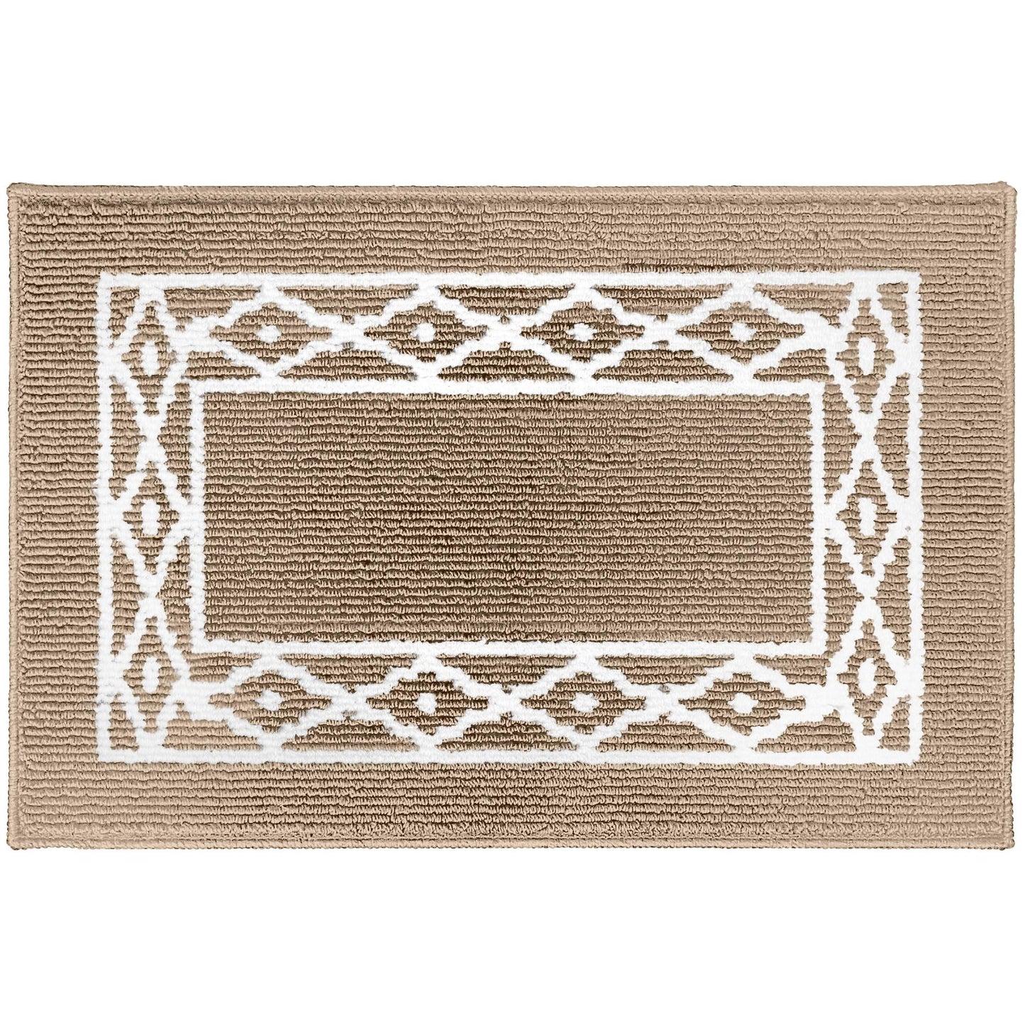 RugMast Premium Quality Polypropylene Indoor Door Mat - Beautiful Design with Non-Slip Backing, Washable & Low Profile Doormat - Ideal for Entryway Doors, Foyer, and Mudroom (20" x 30")
