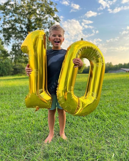 Gold Number 13 Balloon - 40 Inch Giant Foil Balloon for 13th Birthday Party Decorations