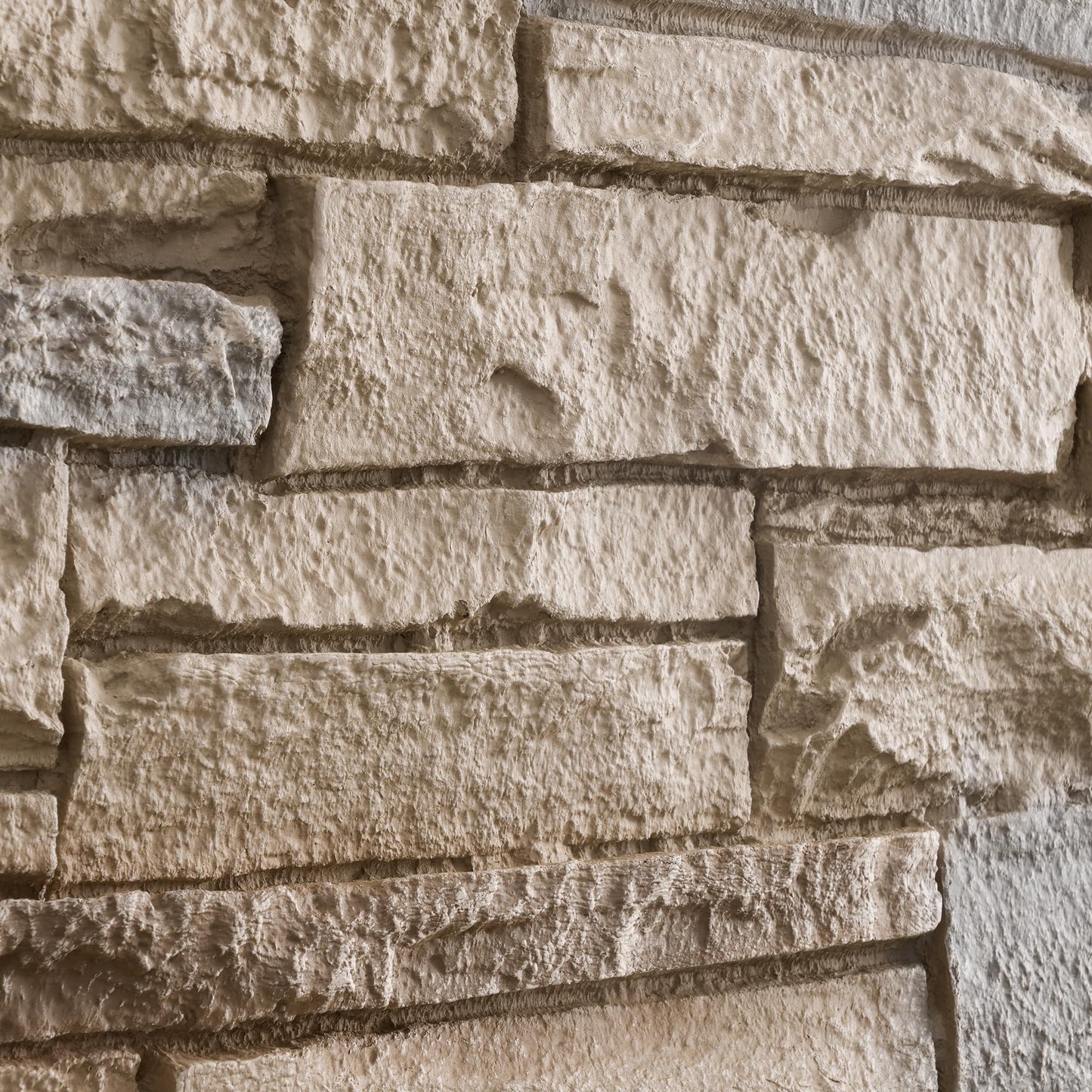 Wallwell 8-Pack Faux Stone Wall Panels (26 Sq Ft) PU Stone Veneer Siding, Mortarless Lightweight Faux Rock for Exterior and Interior Wall, DIY Home Improvement, 41.92x12.4 Inch, Golden Dune
