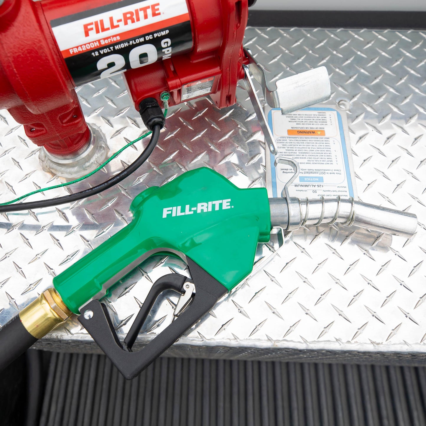 Fill-Rite SDN100GAN 1” 5 to 25 GPM Automatic Standard Duty Fuel Transfer Nozzle, Green - For Gasoline, Diesel, Biodiesel up to B20, E15 & Kerosene