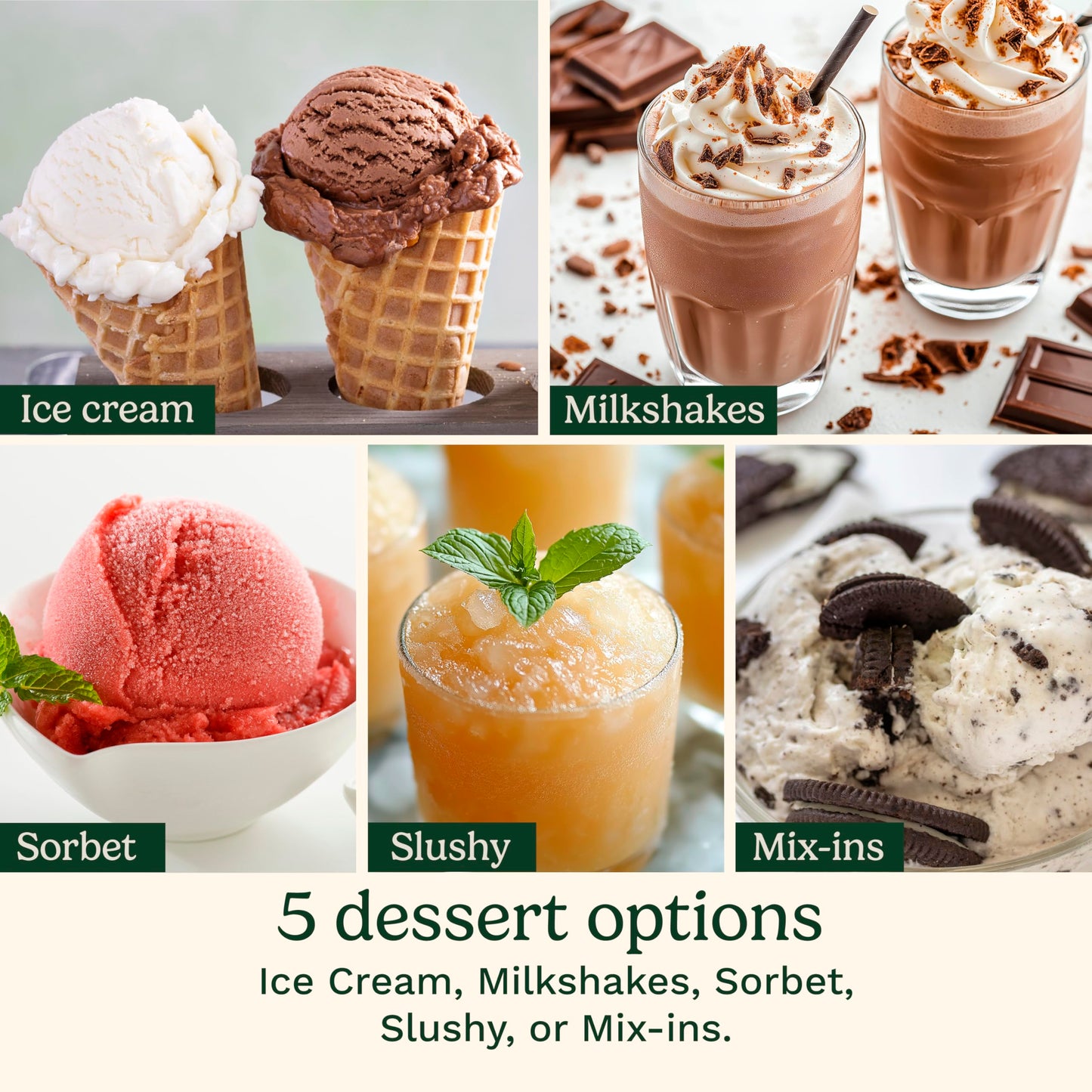 Cuisinart Ice Cream Maker – Cuisinart FastFreeze MAX 5-in-1 Ice Cream, Milkshakes, Slushies, Sorbets and Mix-Ins, Freeze Wand, Two Large 1-Pint Mixing Cups with Lids, Easy to Clean, ICE-FD50