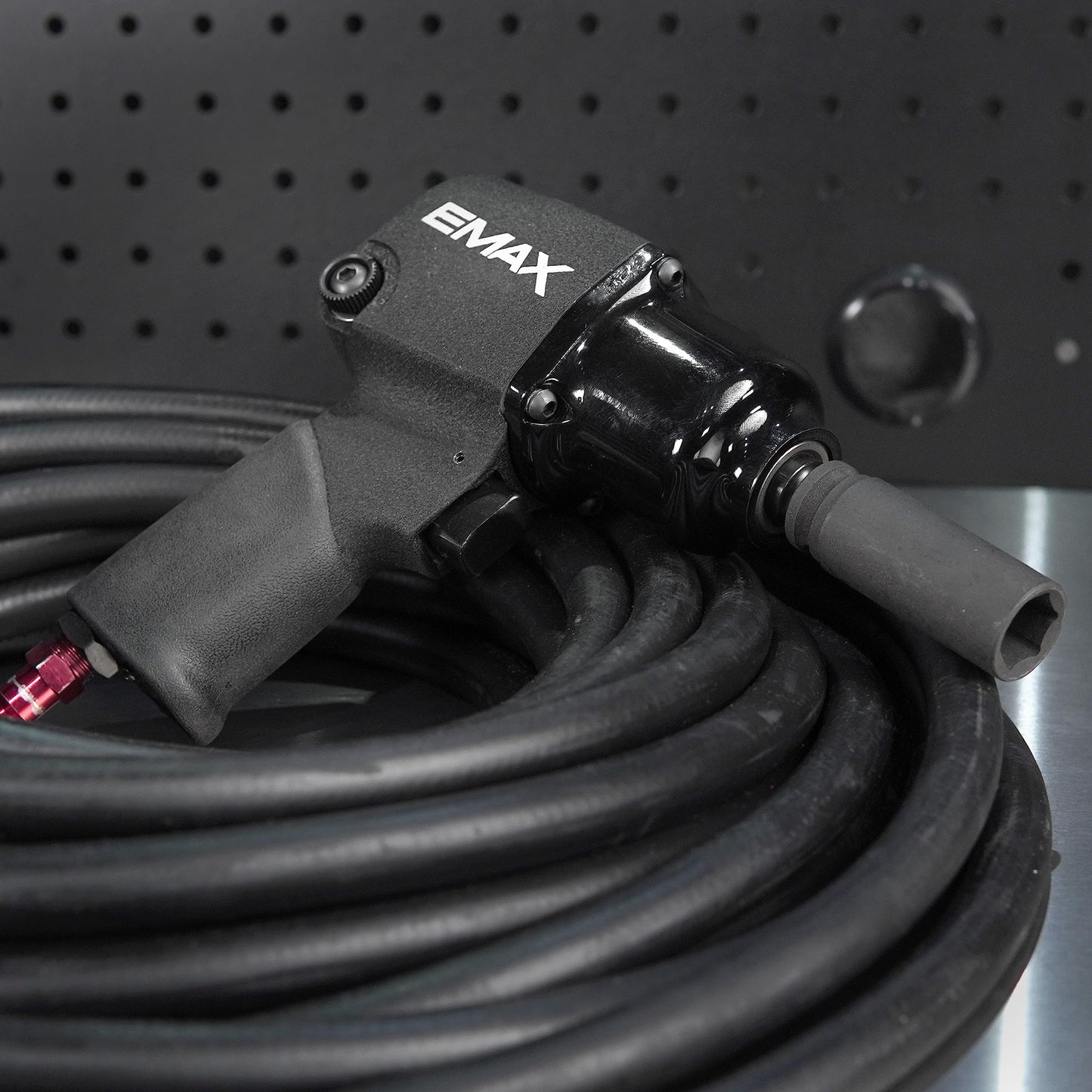 EMAX Air Impact Wrench - 3/8" Drive Pneumatic Mechanic Tool with 400 ft lbs Max Torque & 9,500 RPM - EATIWH3S1P