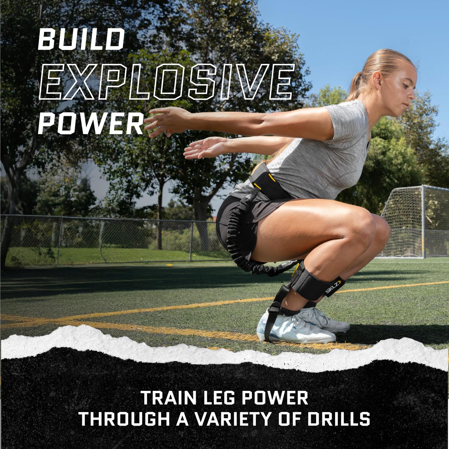 SKLZ Vertical Jump Boost - Adjustable Jump Trainer for Increased Vertical Leap, Explosive Leg Power & Resistance Jump Training, Ideal for Basketball, Volleyball, and Athletic Performance