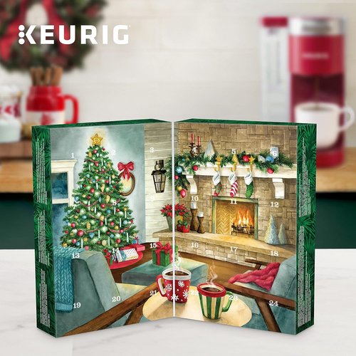Keurig Advent Calendar - Variety Pack of 24 Single Serve K-Cup Pods for Holiday Enjoyment