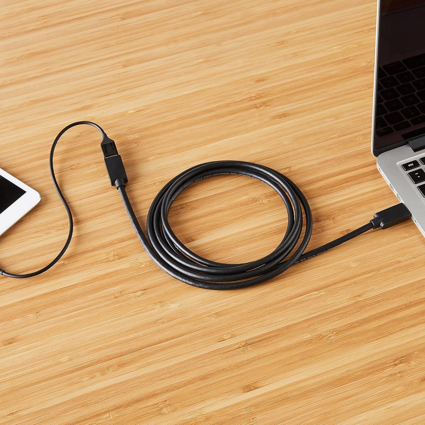 3.0 4.8Gbps 3.3 Amazon Basics USB Extension Cable, A-Male to A-Female, High-Speed, Gold-Plated Connectors, Foot, Black