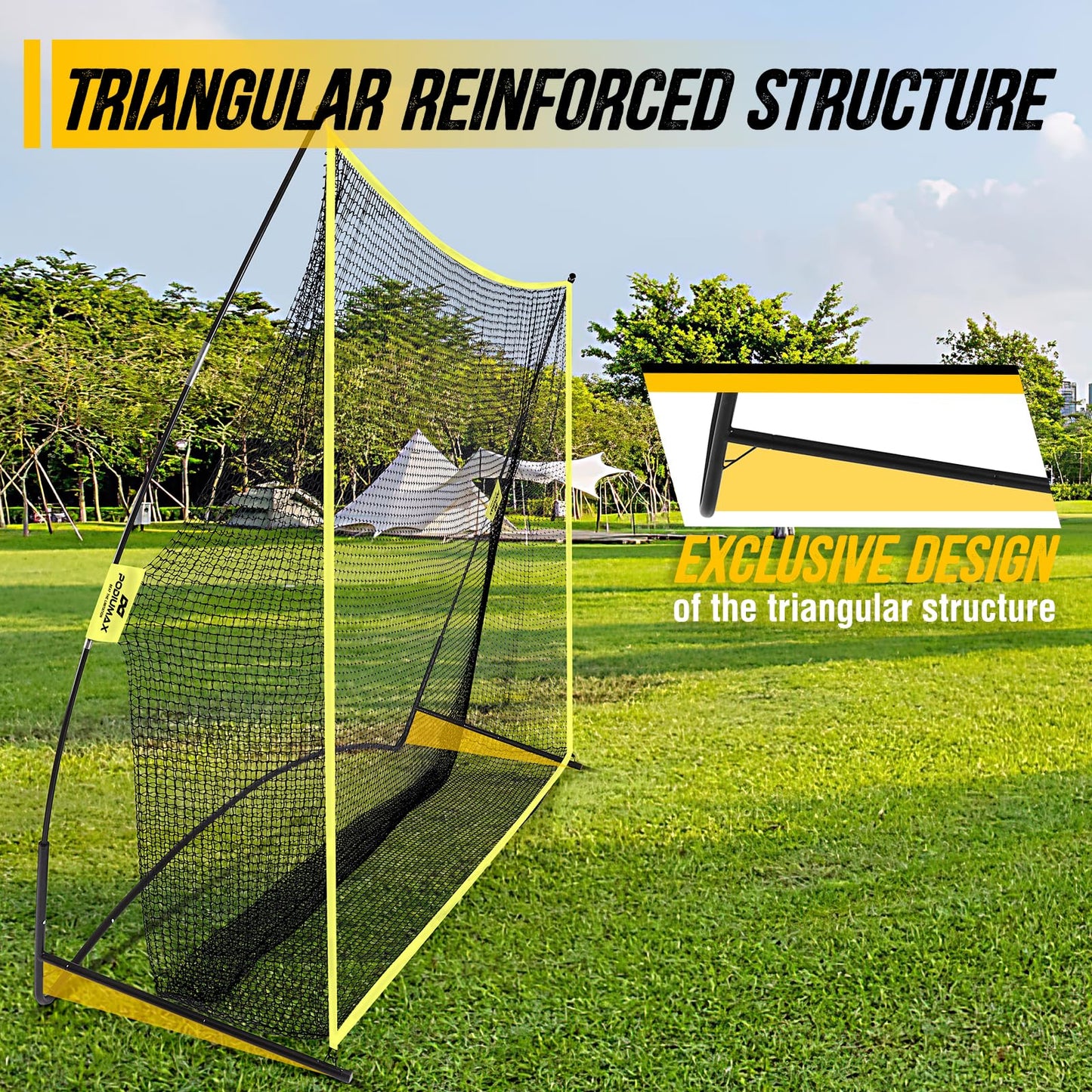 PodiuMax Golf Net, 10x7ft Golf Practice Net, Hitting Nets for Backyard Garage, Improve Chipping Putting Pitching, Gift for Men & Golfers