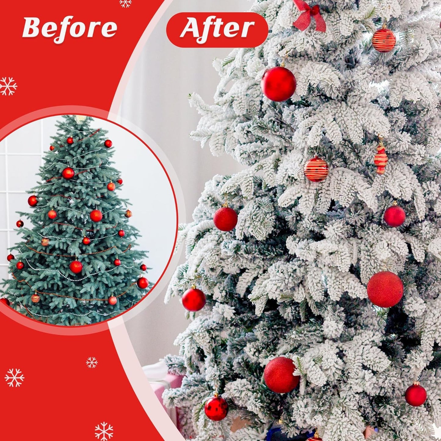 QZYL Snow Flocking Powder - 4 lbs Self-Adhesive Fake Snow for Christmas Trees & Crafts