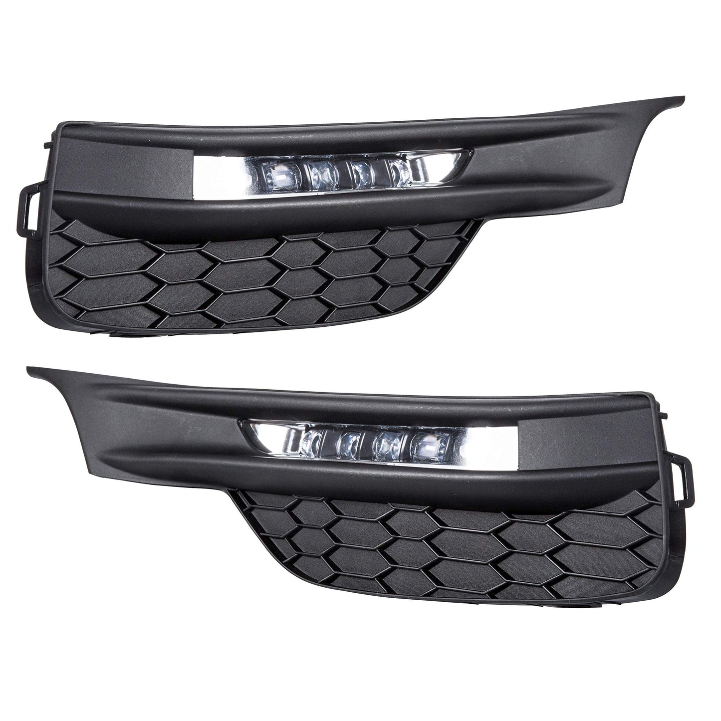KUAFU High Power LED Fog Lights Kit for 2016-2017 Honda Accord Sedan, Black, Includes Switch, Bezel Covers & Relay Wiring