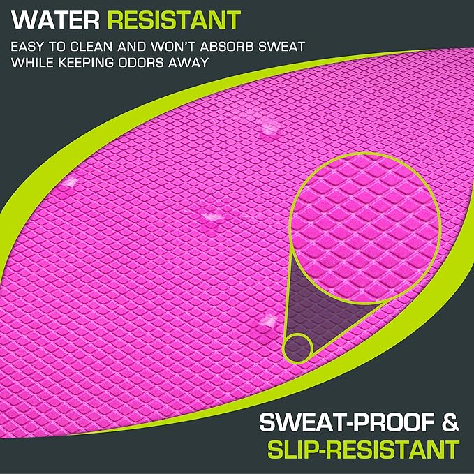 ProsourceFit Exercise Balance Pad – Non-Slip Cushioned Foam Mat & Knee Pad for Fitness and Stability Training, Yoga, Physical Therapy