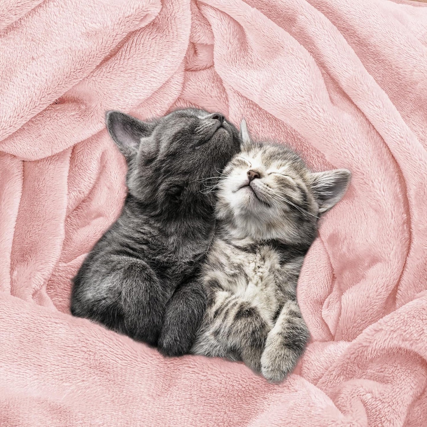 Utopia Bedding Fleece Blanket - Luxury Soft Microfiber, Anti-Static, Full Size Pink (90x84 Inch)