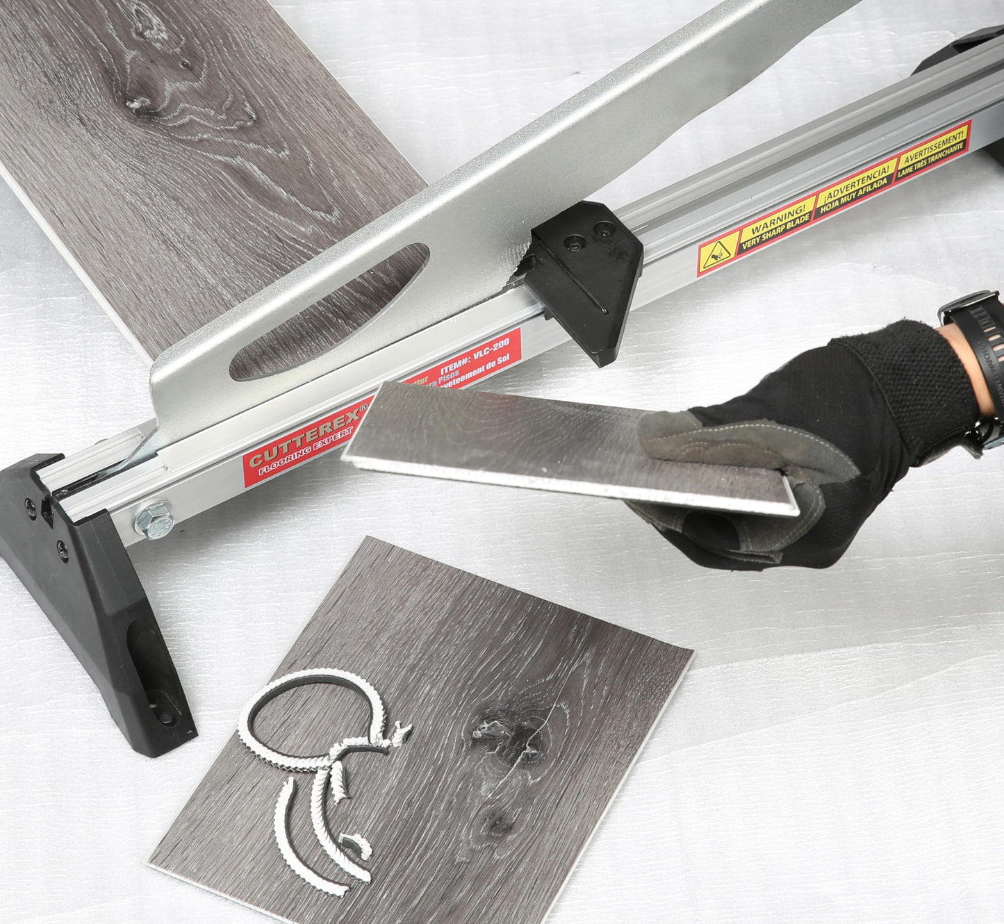 FullyAssembled Laminate/Vinyl Floor Cutter, Angle&Length Cutting,Laminate Flooring Cutter,Cuts 2-5mm Thickness Rubber Floor,Laminate Floor,VCT,PVC,Steel/Alu,Floor Cutter for Small Project & Thin Floor