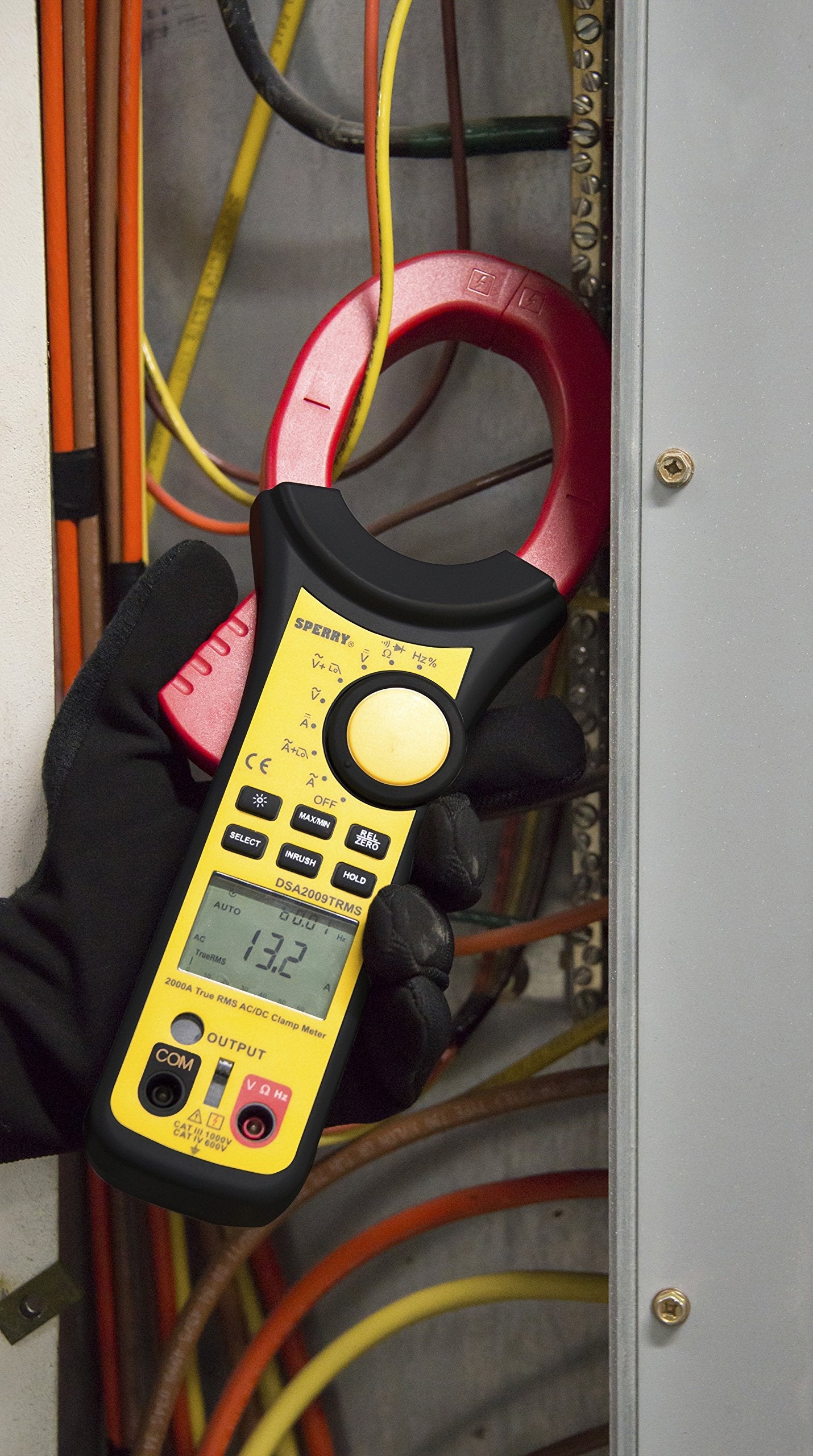 Sperry Instruments DSA2009TRMS True Rms Digisnap Digital Clamp Meter, 750VAC/1000VDC, 2000A