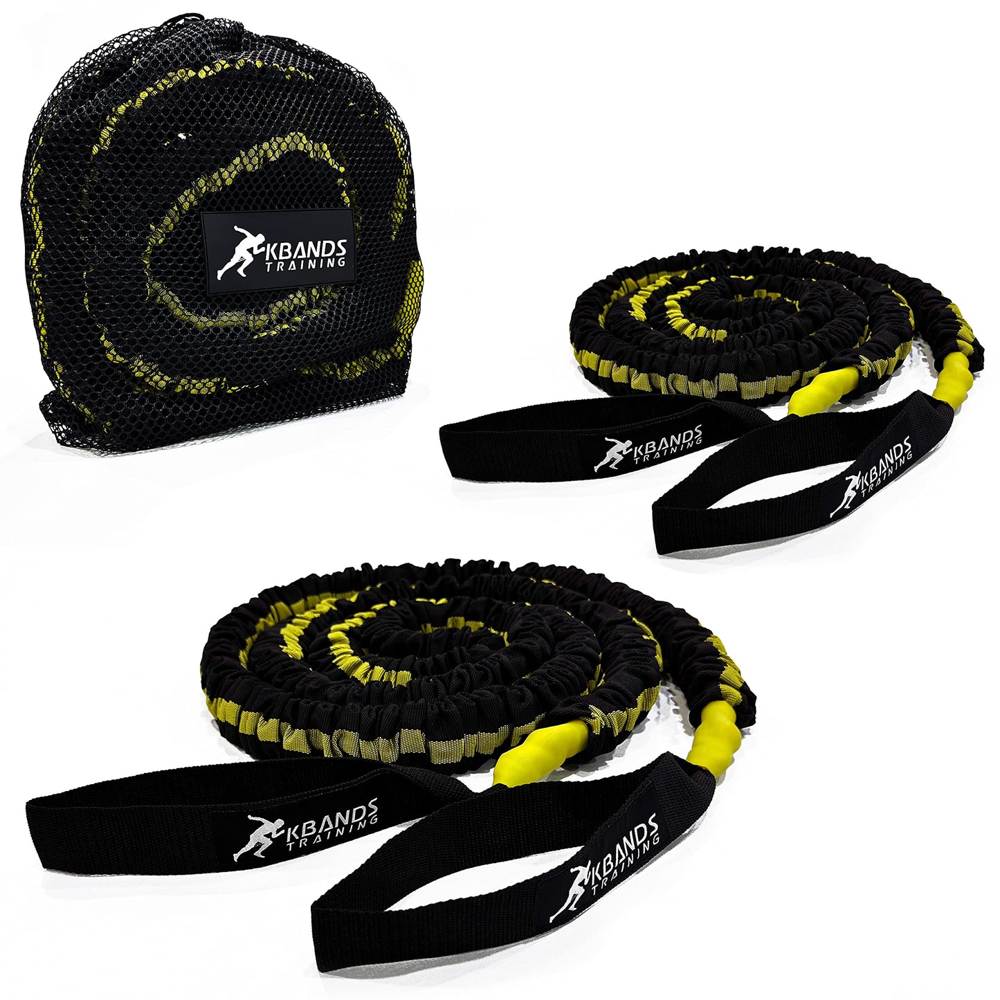 Kbands Victory Ropes - Up to 300 Pounds of Resistance for Anchored Or Release Acceleration Drills - Stretch Distance Up to 40 ft