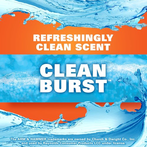 Hefty Ultra Strong Kitchen Trash Bags - Clean Burst Scent, 13 Gallon, 40 Count