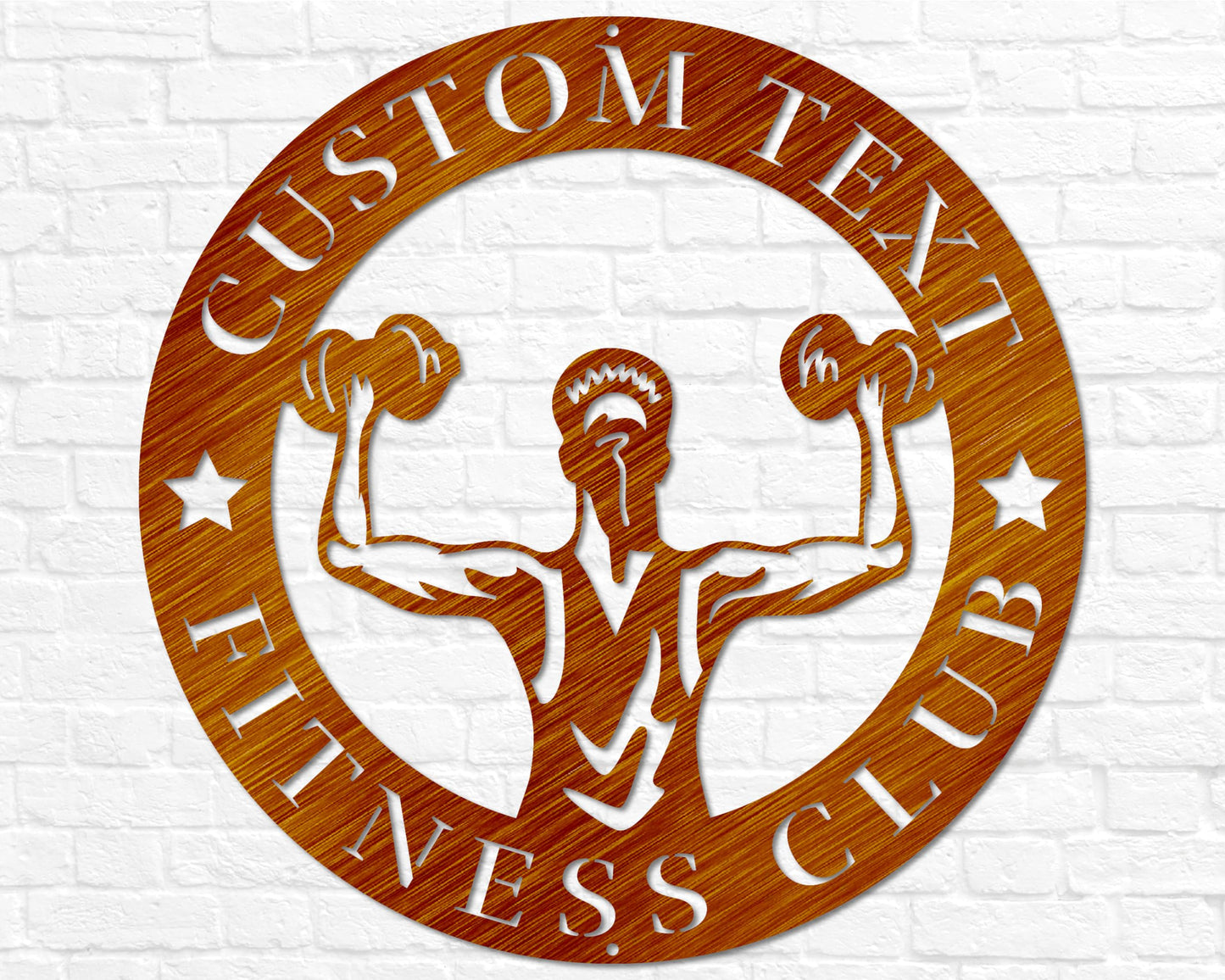 Personalized Ladies Fitness Home Gym Sign | Metal Work Out Decor | Custom Gym Name Sign | Workout Wall Art, Personalized Gifts, Gym Wall Art