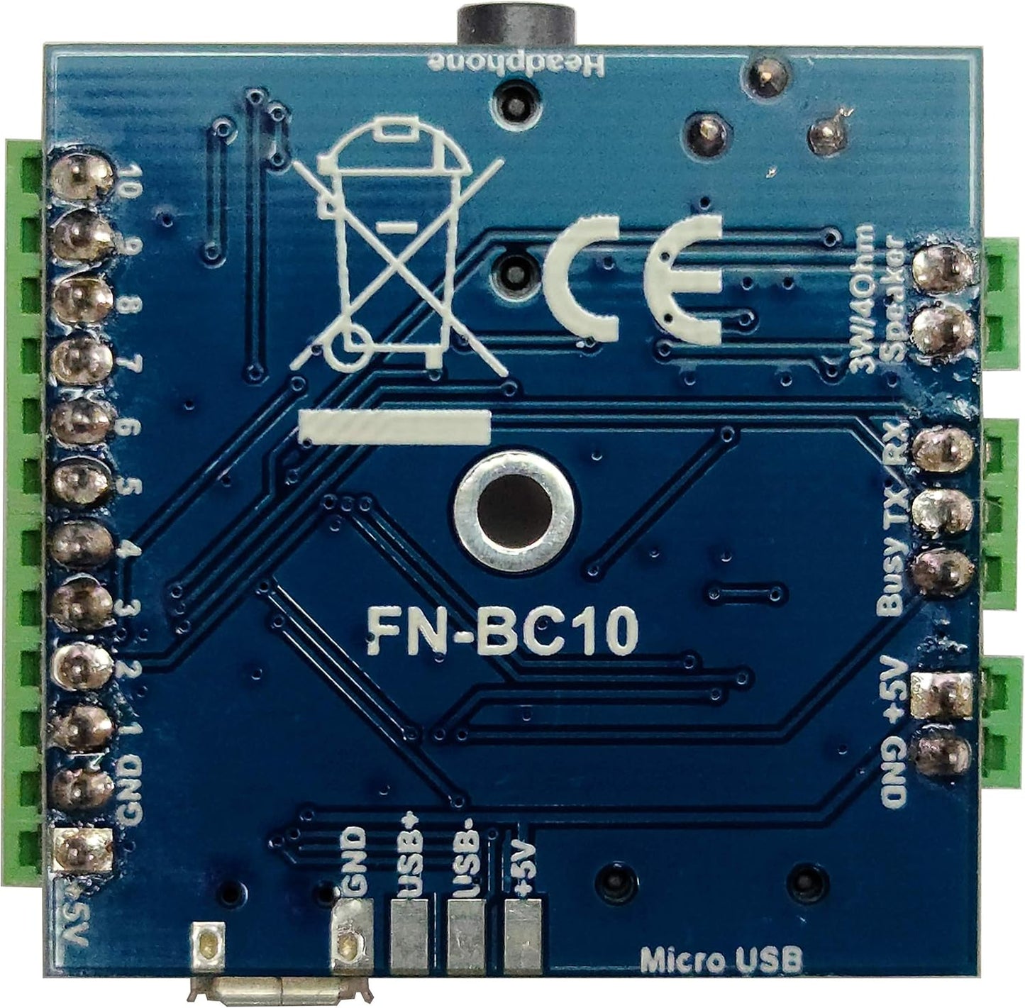Electronics123.com, Inc. 10 MP3 3W (v2) Buttons Triggered Player Board with Amplifier and Terminal Block