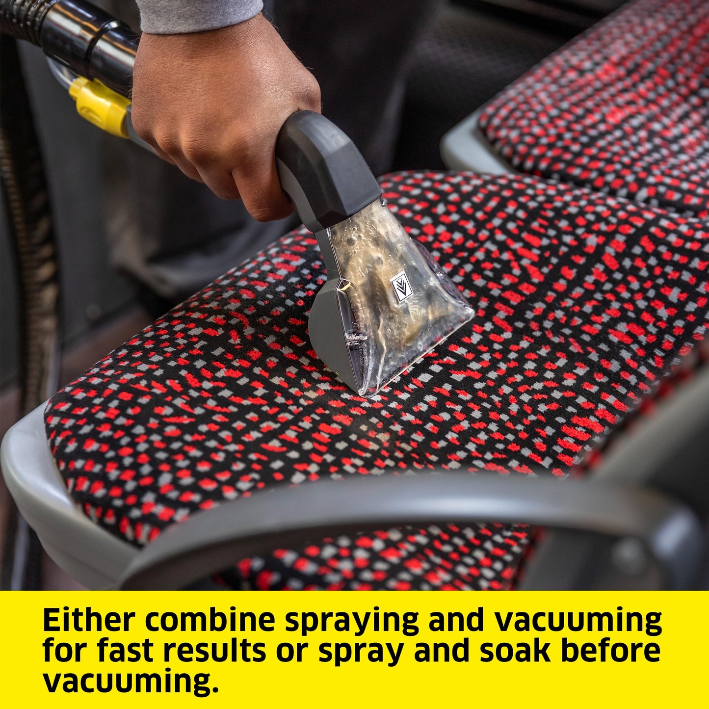 Kärcher Puzzi 8/1 C Commercial Carpet Extractor 12.5 PSI - Spot Cleaner, Stain Remover, Area Rugs, Car and Auto Detailing, Carpet and Upholstery Cleaner - Onboard Accessory Storage - 3.9 Gallon Tank