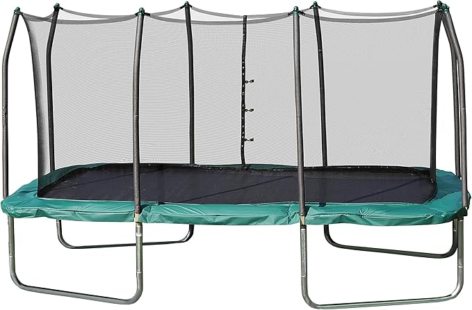 Skywalker Trampolines 14X8 15x9 FT Rectangle Trampoline with Enclosure Net