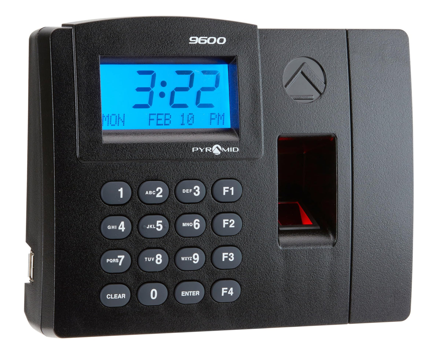 Pyramid Time Systems - Pyramid TimeTrax Elite [TTELITEEK] Automated Biometric Fingerprint Time Clock for small Business, Employee In/Out Time Tracker with Software Download, Windows Compatible - Black