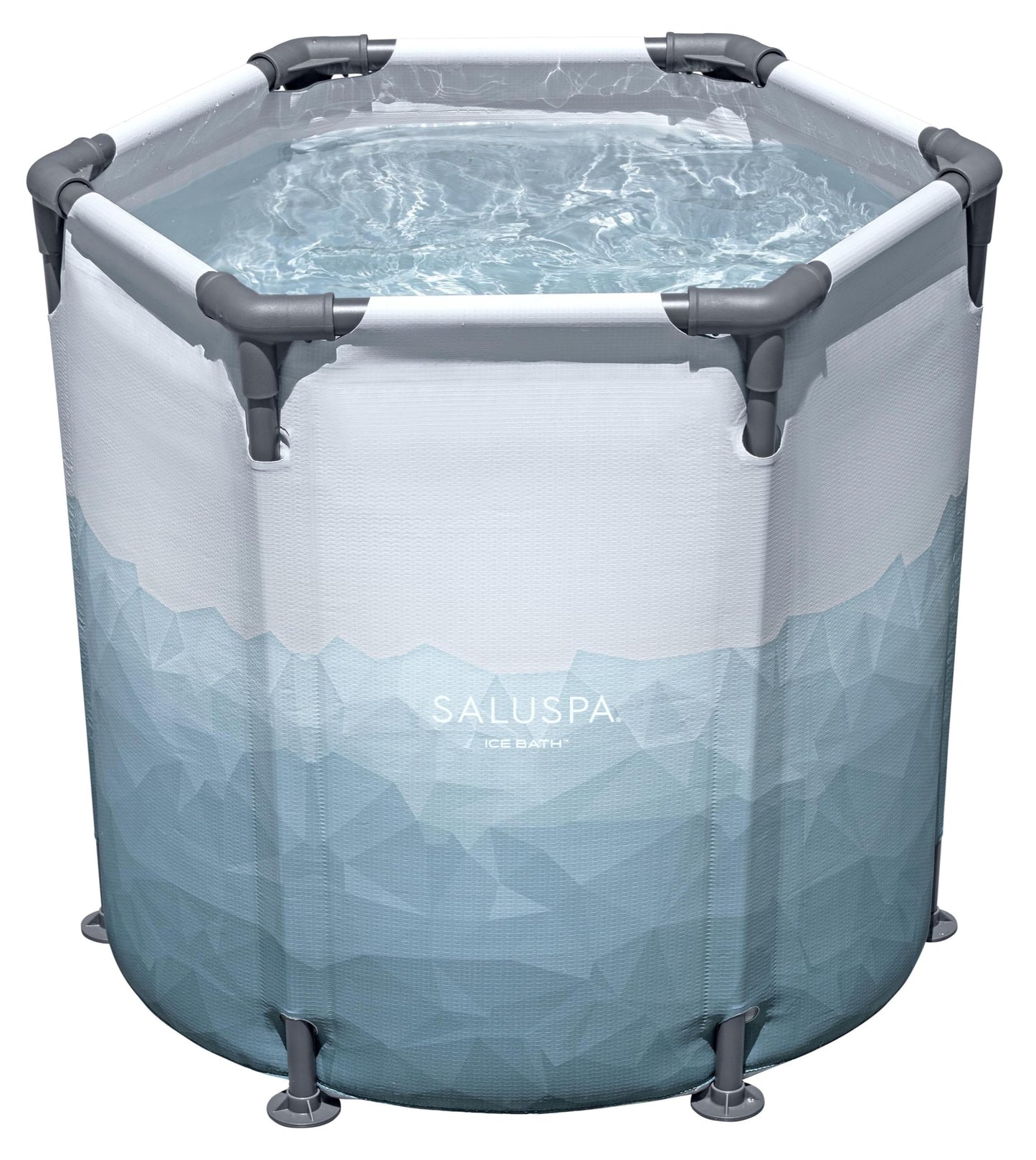 Bestway SaluSpa Glacial Dip Cold Plunge Recovery Ice Bath Pod 1-Person (35.5" x 31.5") | Round Cold Plunge Tub