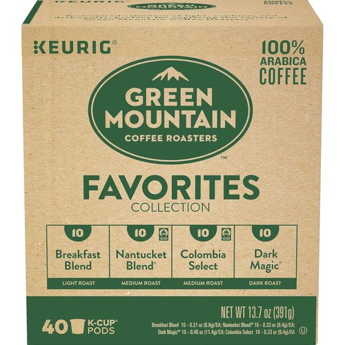 Green Mountain Coffee Roasters® Favorites Collection - Premium Coffee Variety Pack | 12 Count