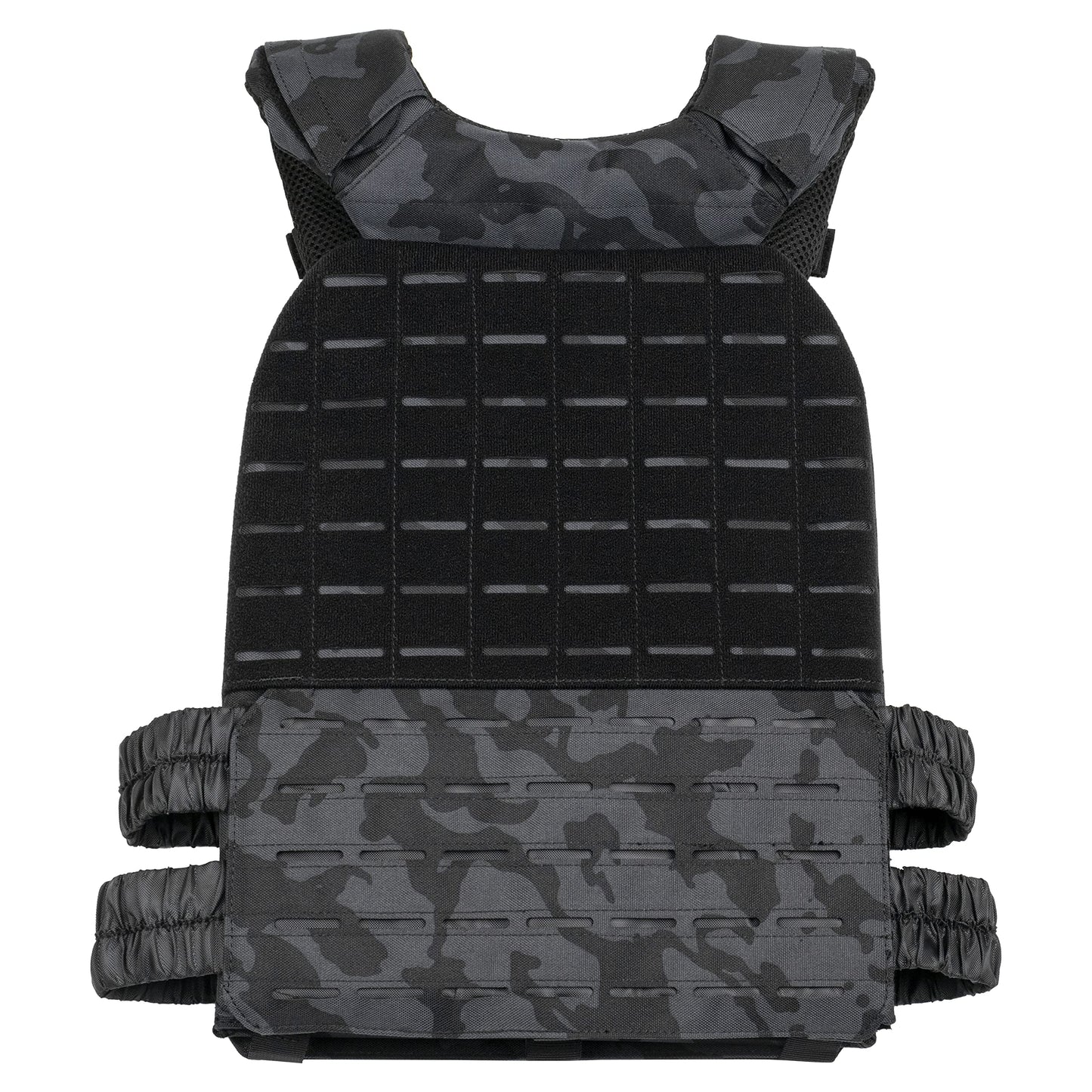 WOLF TACTICAL Adjustable Weighted Vest – WODs, Strength and Endurance Training, Fitness Workouts, Running (Black Camo)