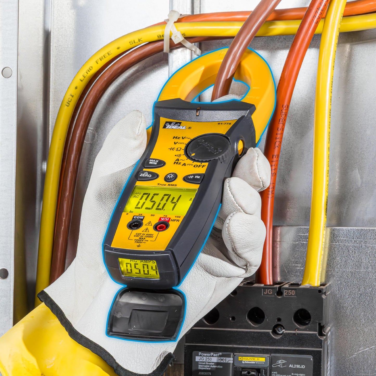 IDEAL INDUSTRIES INC. 61-775 1000 Amp TightSight Clamp Meter AC/DC with TRMS, True RMS Current and Voltage, CATIII for 1000V, CATIV for 600V