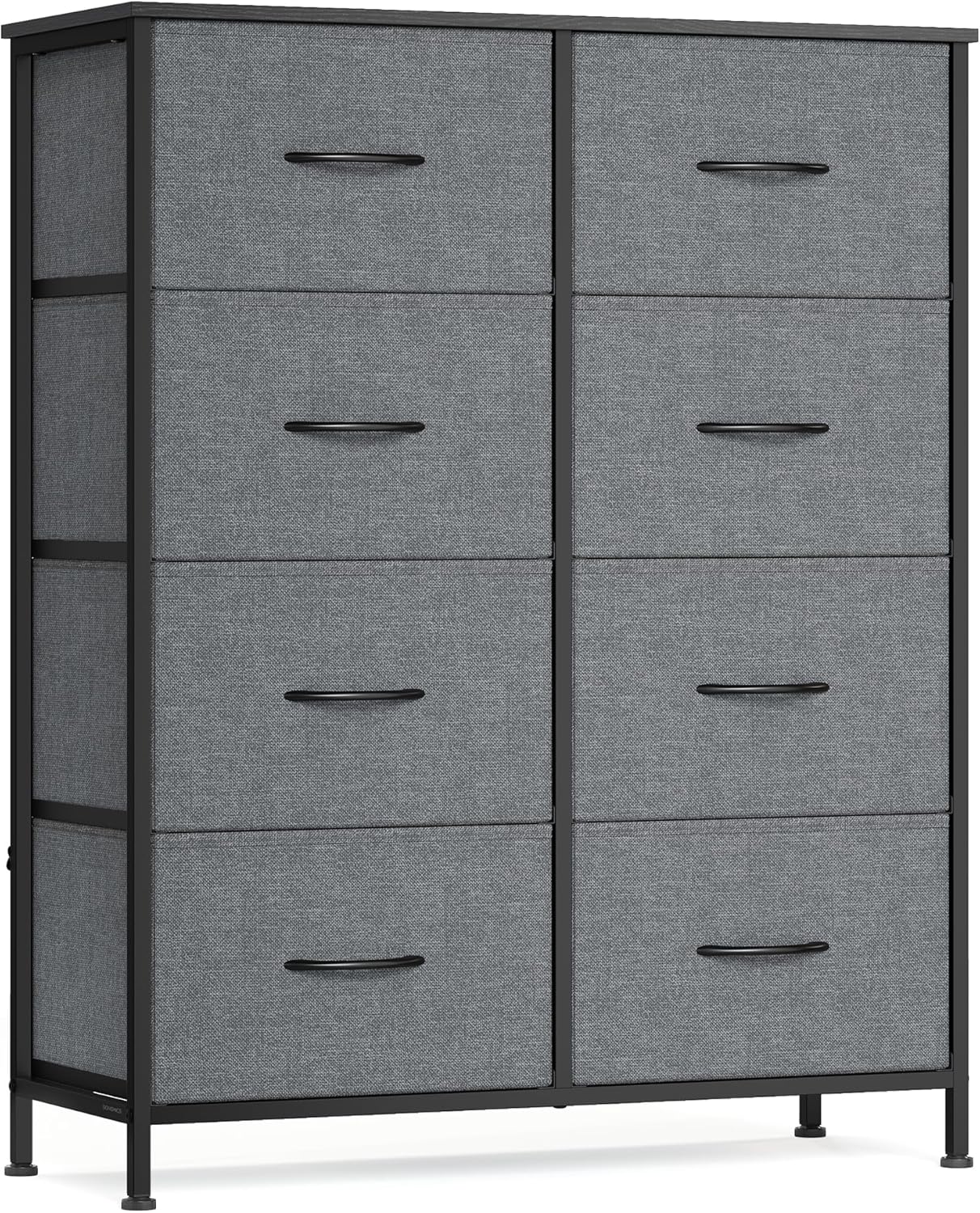 SONGMICS Dresser - Modern 8-Drawer Storage Organizer Unit for Bedroom & Entryway | Slate Gray
