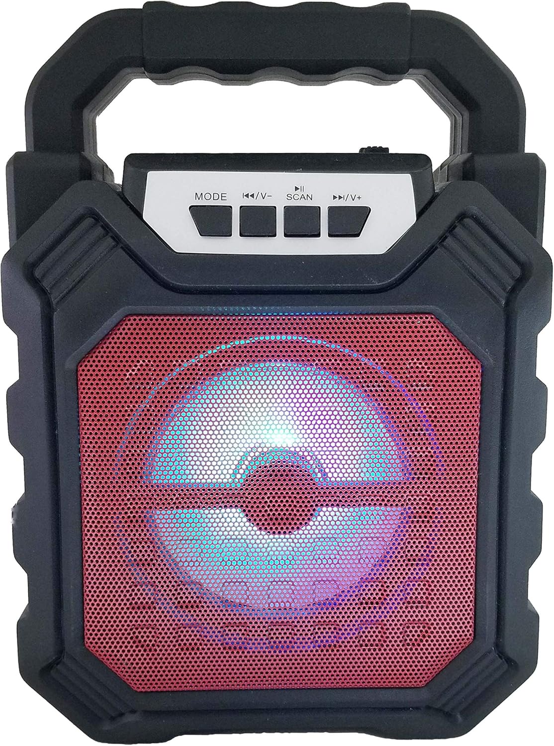 RJ MP3 FM Radio TF/USB Player Bluetooth Portable speaker Rechargeable-Red