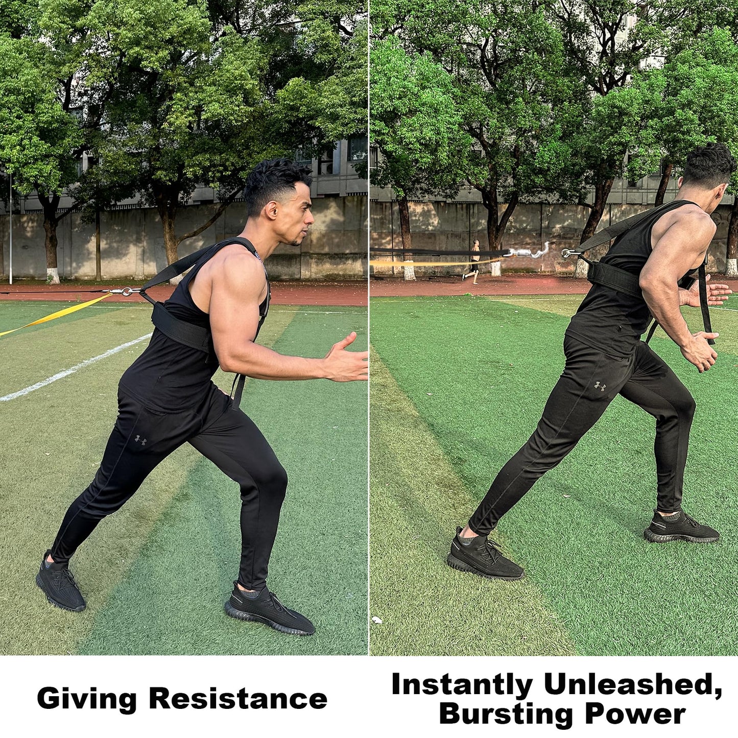 POWER GUIDANCE Speed Training Equipment/Overload Running Resistance & Release, Agility and Speed Equipment for Sprint Running and Football, Basketball, Soccer，Softball
