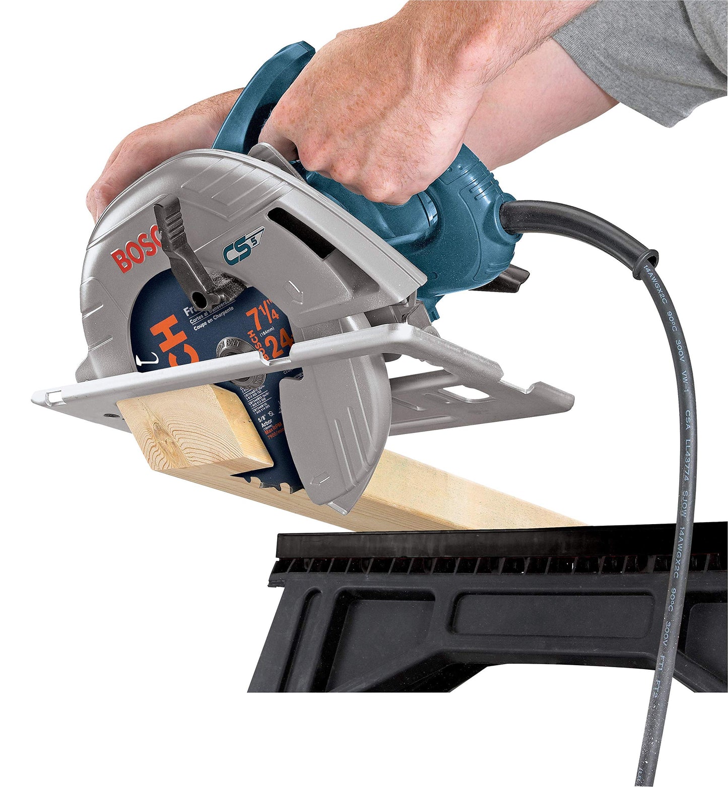 BOSCH CS5 120-Volt 7-1/4-Inch Circular Saw, Bosch Blue