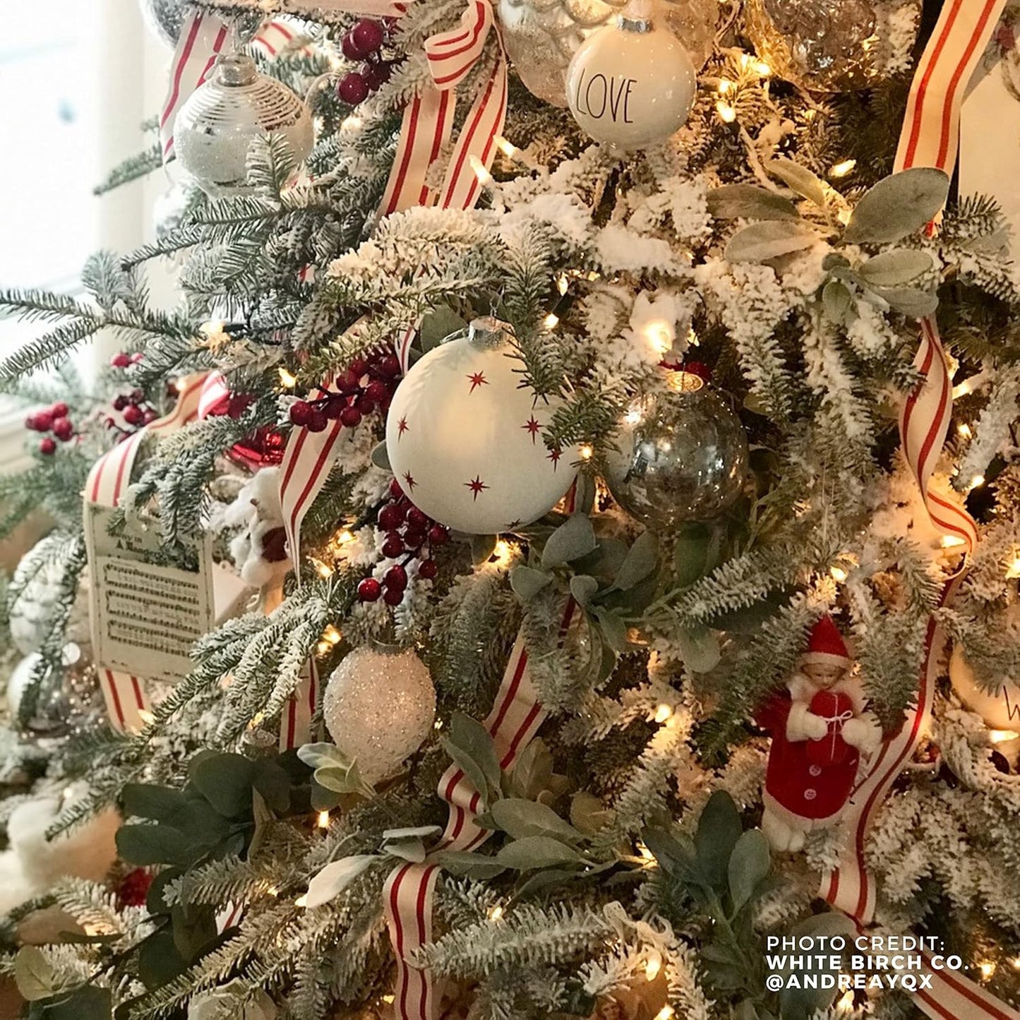 ShimmerSpec Snow Flock Powder - Premium Self-Adhesive Christmas Tree Decor | Made in USA | 2 lbs