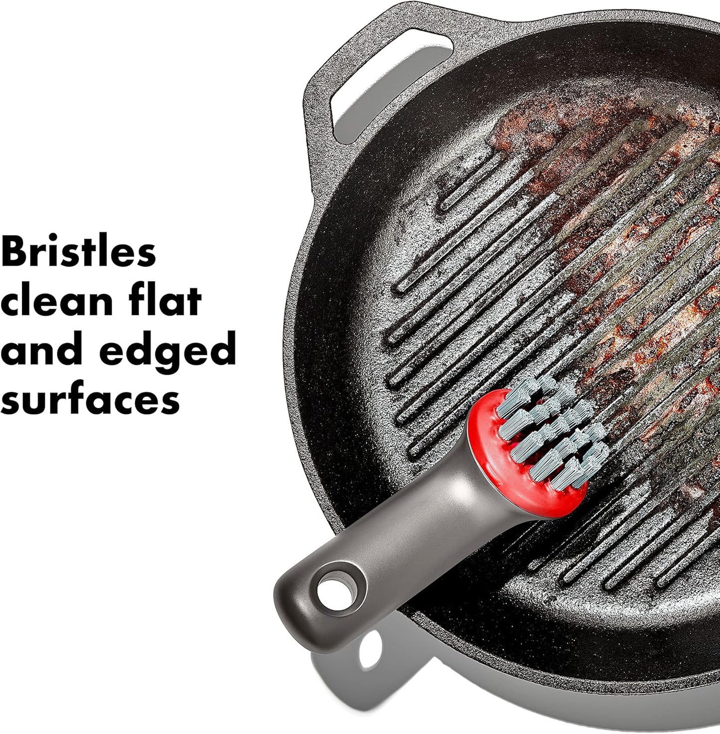 OXO Heavy Duty Outdoor Brush - Durable Design with Protective Cover for Efficient Cleaning