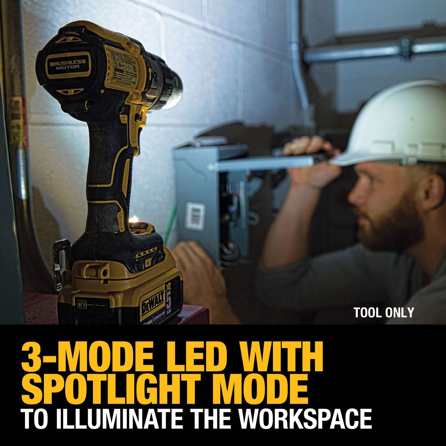 DEWALT 20V MAX XR Cordless Hammer Drill Driver Brushless, Heavy Duty 1/2", 3-Speed, Tool Only (DCD996B)