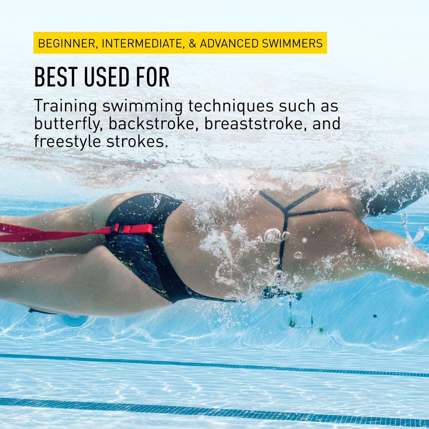 FINIS Swim Parachute Resistance Training Equipment (8 Inch, Red)