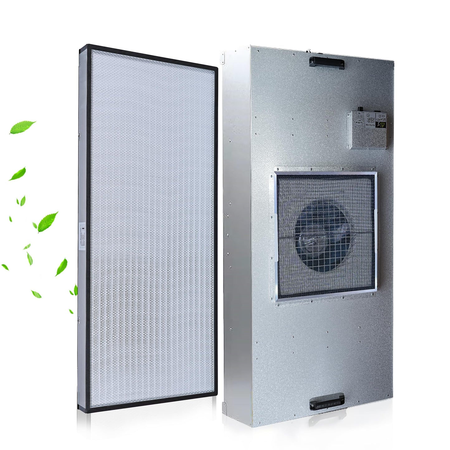 HEPA H14-Filter Laminar Flow Hood Updated FanFilter Unit（Include HEPA Filter）100/ISO Class 5 Cleanroom/Laboratory/Cleanroom/Mushroom Room, Laminar Air Flow Hood(46.2"x22.6"110V)