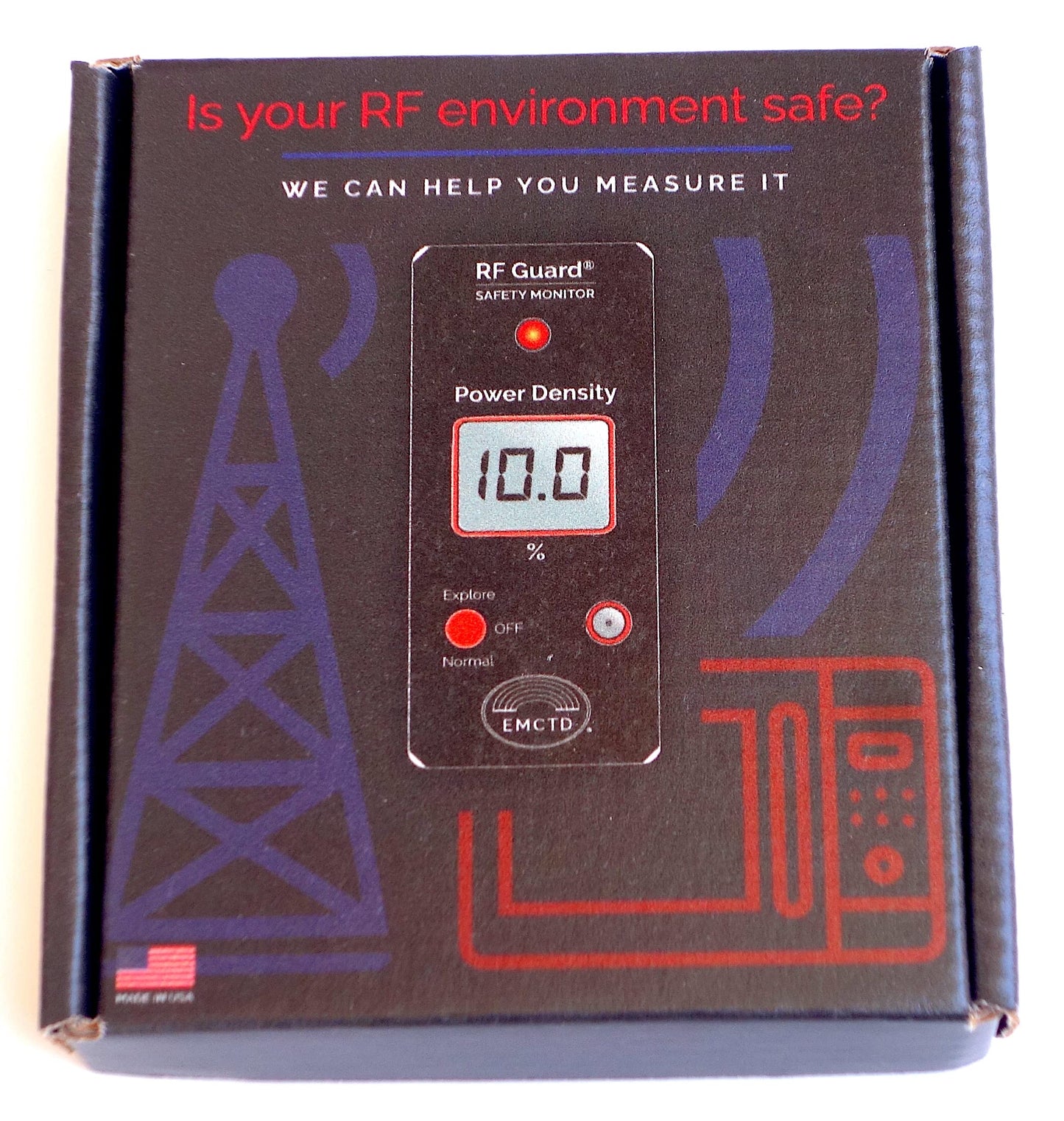 RF Guard® Pro Radiation Safety Monitor for Everyday Personal Safety. Made in the USA.