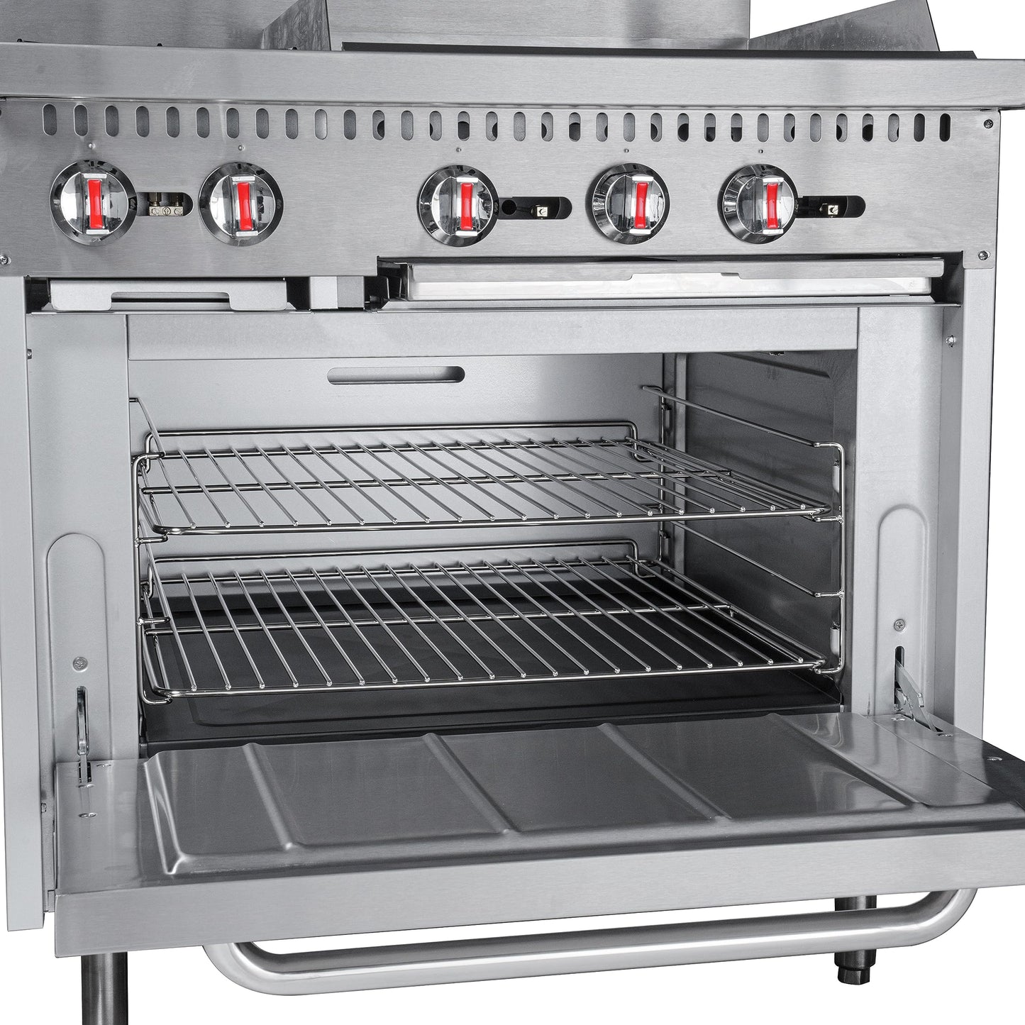 KoolMore 36 in. 2 Burner Commercial Liquid Propane Range with 24 in. Griddle (KM-CRG36-LP)