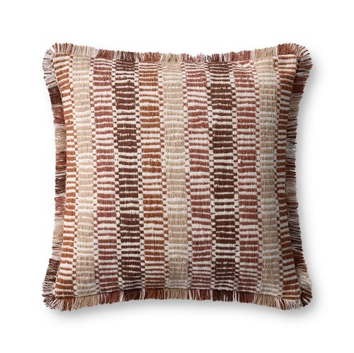 Loloi II Collection PLL0133 Orange/Multi 22'' x 22'' Cover Only Pillow