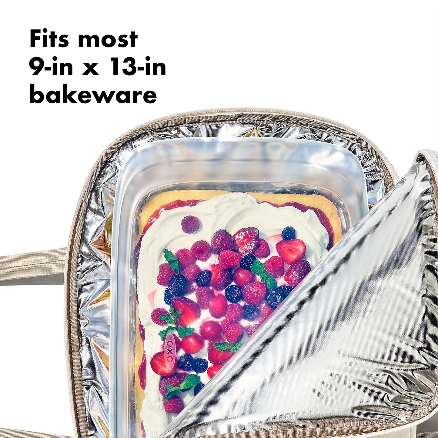 OXO Good Grips Insulated Casserole Carrier - Keep Your Dishes Hot | Stylish Oat Color
