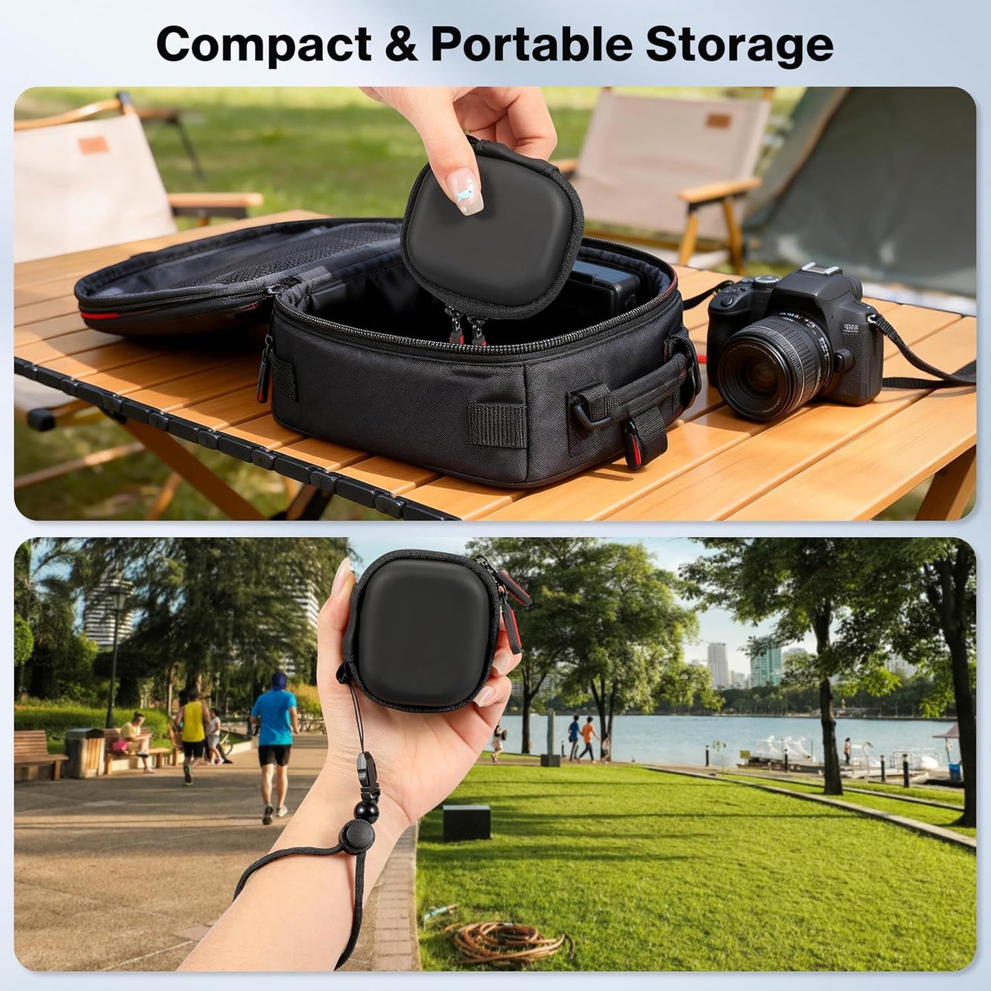 4K/ STARTRC VCR Carrying Case for gopro Hero Lit Hero Accessories Hard Shell PU Cover Protection Storage MINI Bag